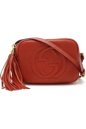 Gucci Pre-owned, Dames, Rood, ONE Size, Leer, Pre-owned Leather crossbody-bags