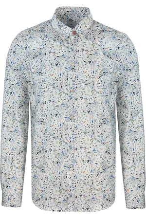 Paul Smith Overhemden, Heren, Wit, S, Katoen, Biologisch Katoen Wit Overhemd