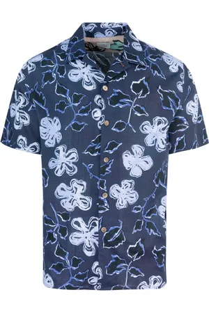 Paul Smith Overhemden, Heren, Blauw, L, Katoen, Biologisch Katoen Blauw Overhemd