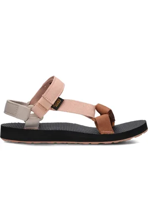 Teva Schoenen, Dames, Veelkleurig, 38 EU, Polyester, Outdoor Avontuur Sandalen met Roze Bandjes