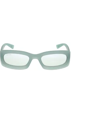Gucci Accessoires, unisex, Blauw, ONE Size, Stijlvolle zonnebril met uniek ontwerp