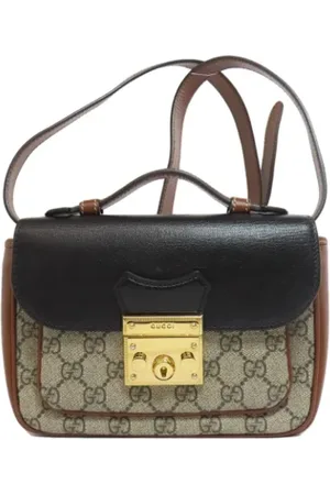 Gucci Pre-owned, Dames, Bruin, ONE Size, Pre-owned Fabric gucci-bags