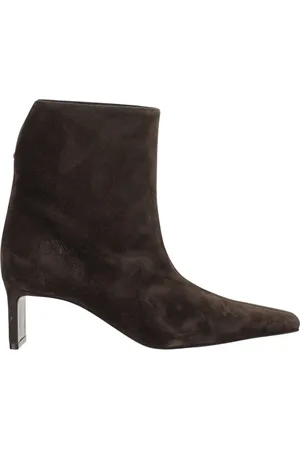 Khaite Schoenen, Dames, Bruin, 40 EU, Ona Ankle Boot 55 Laarsjes met Hak