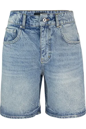 Represent Korte broeken, Heren, Blauw, W29, Denim, Blauwe Denim Shorts Vintage Stijl