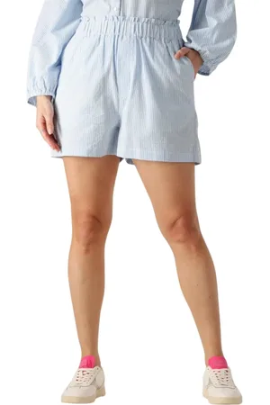 Circle Of Trust Korte broeken, Dames, Blauw, M, Denim, Gestreepte Gaby Denim Shorts
