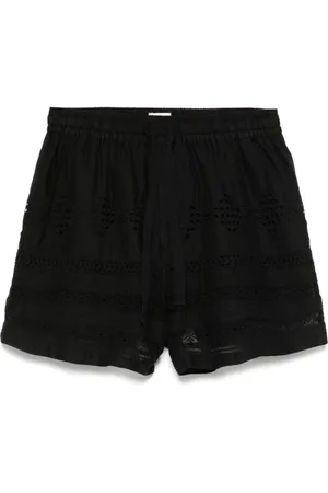 Isabel Marant Korte broeken, Dames, Zwart, 2Xs, Denim, Casual Denim Shorts voor Vrouwen