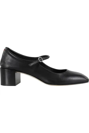 Aeyde Schoenen, Dames, Zwart, 40 EU, Leer, Zwarte leren vierkante neus pomp