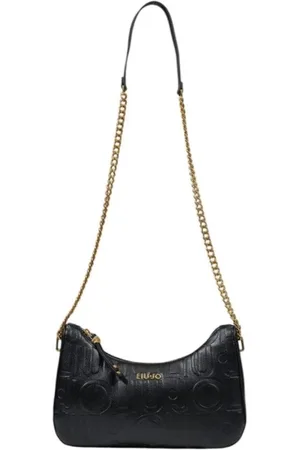 Liu Jo Tassen, Dames, Zwart, ONE Size, Zwarte Polyethyleen Handtas voor Moderne Vrouw