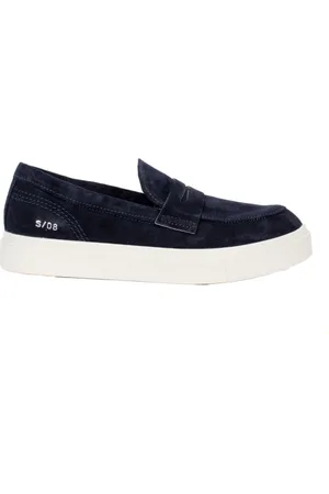 Panchic Schoenen, Heren, Blauw, 43 EU, Suède, Heren Slip-On Suède Schoenen