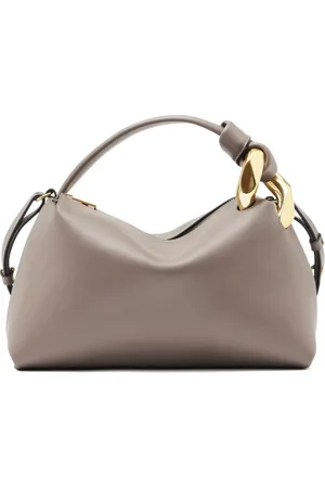 J.W.Anderson Tassen, Dames, , ONE Size, Taupe Top Zip Schoudertas