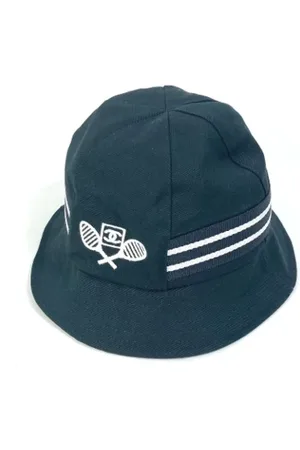 CHANEL Pre-owned, Dames, Zwart, ONE Size, Katoen, Pre-owned Cotton hats