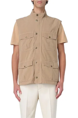 Barbour Jassen, Heren, , L, Elegante Groene Suit Vest met Knoop