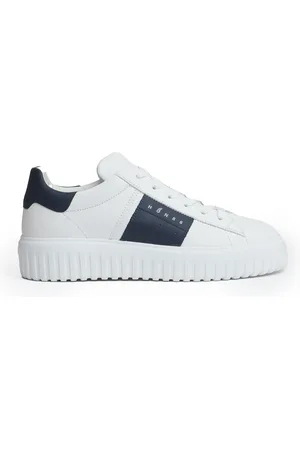 Hogan Schoenen, Heren, Wit, 40 EU, Leer, H-Stripes Sneakers