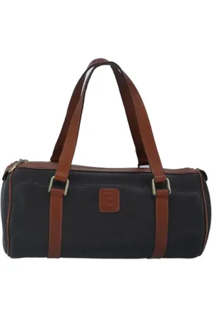 Bally Pre-owned, Dames, Zwart, ONE Size, Tweedehands Canvas handtassen