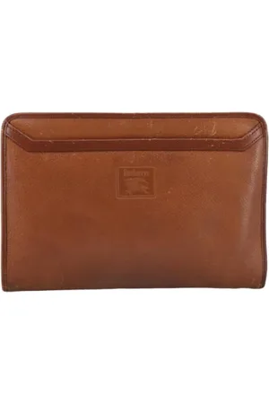 Burberry Pre-owned, Dames, Bruin, ONE Size, Leer, Pre-owned Leather clutches