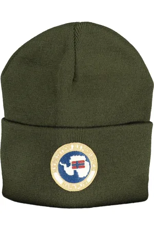 Napapijri Accessoires, Heren, Groen, ONE Size, Groene Heren Beanie met Logo