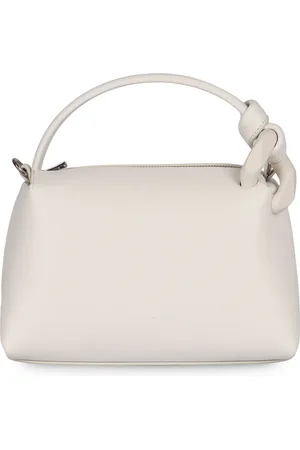 J.W.Anderson Tassen, Dames, Wit, ONE Size, Katoen, Piccola Leren Handtas