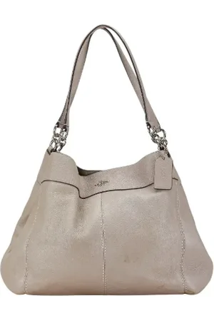 Coach Pre-owned, Dames, Grijs, ONE Size, Tweedehands leren handtassen