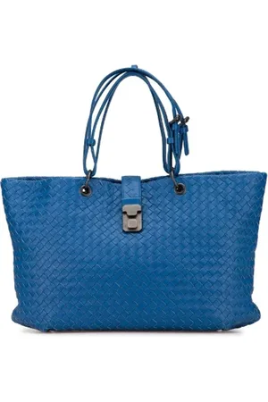 Bvlgari Pre-owned, Dames, Blauw, ONE Size, Leer, Pre-owned Leather totes