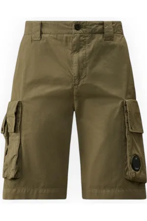 C.P. Company Korte broeken, Heren, Groen, L, Cargo Shorts voor Mannen