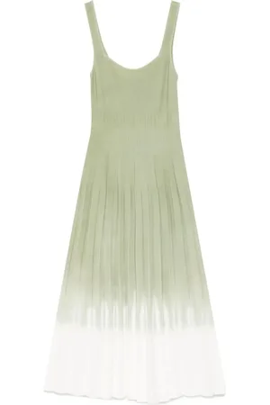 Staud Kleedjes, Dames, Groen, S, Nylon, Ellison Jurk