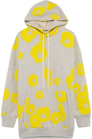 Autry Sweatshirts & Hoodies, Dames, Veelkleurig, XS, Katoen, Bloemen hoodie jurk