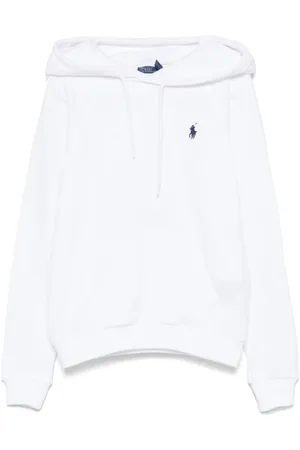 Ralph Lauren Sweatshirts & Hoodies, Dames, Wit, L, Katoen, Witte Sweater Dames Sweatshirt Bianco