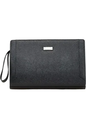 Burberry Pre-owned, Dames, Zwart, ONE Size, Leer, Pre-owned Leather clutches