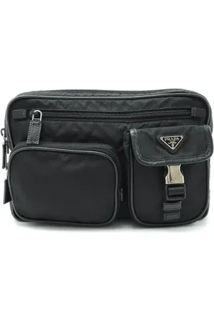 Prada Pre-owned, Dames, Zwart, ONE Size, Nylon, Pre-owned Canvas prada-bags