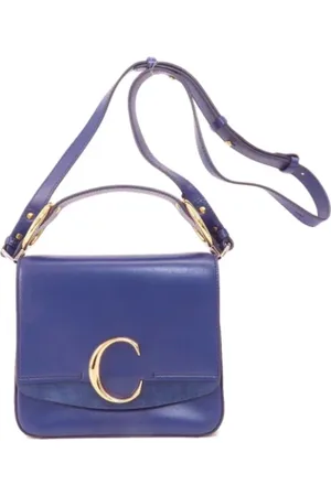 Chloé Pre-owned, Dames, Blauw, ONE Size, Pre-owned Fabric shoulder-bags