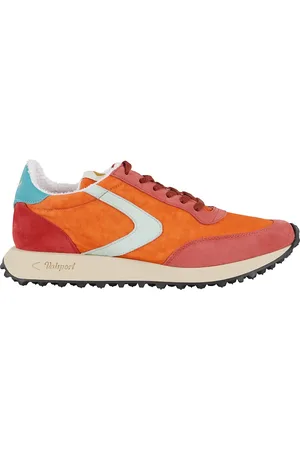 Valsport 1920 Schoenen, Heren, Veelkleurig, 41 EU, Nylon, Vintage Nylon Sneakers Oranje Suède