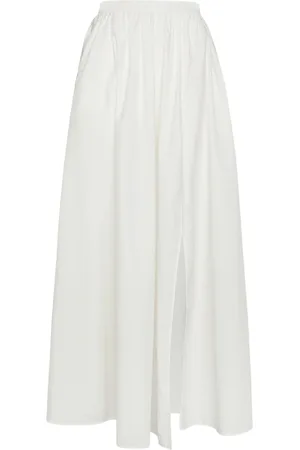 FORTE FORTE Rokken, Dames, Wit, S, Katoen, Witte Katoenen Lange Rok