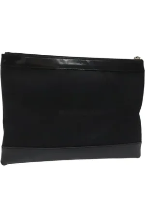 Balenciaga Pre-owned, Dames, Zwart, ONE Size, Leer, Pre-owned Canvas clutches