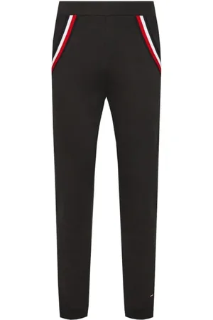 Tommy Hilfiger Broeken, Heren, Zwart, XL, Katoen, Logo Katoenmix Herenbroek