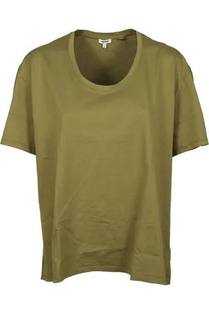 Aspesi Tops, Dames, Groen, L, Katoen, Zachte Militair Groene T-shirt