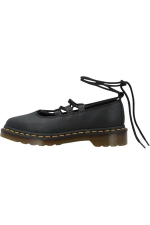 Dr. Martens Schoenen, Dames, Zwart, 39 EU, Leer, Zwarte Ballerina Schoenen Elphie II