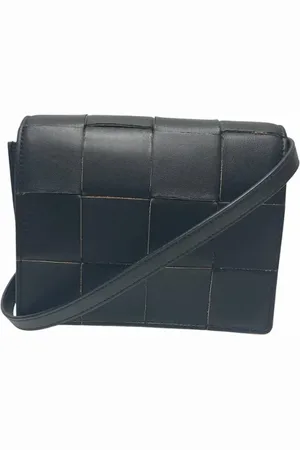 Bottega Veneta Pre-owned, Dames, Zwart, ONE Size, Leer, Pre-owned Leather crossbody-bags