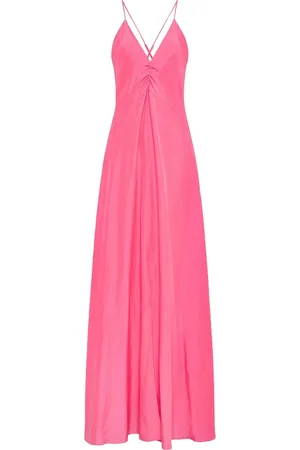 FORTE FORTE Kleedjes, Dames, Roze, S, Zijden Slip Jurk