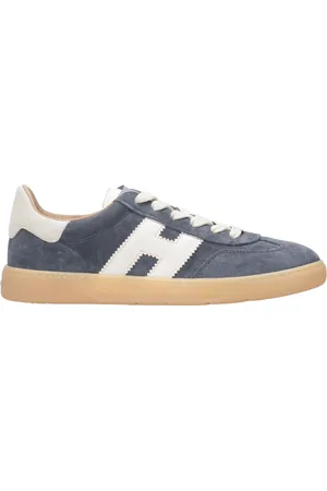 Hogan Schoenen, Heren, Blauw, 43 EU, Leer, Denim Sneakers met Suède en Leer