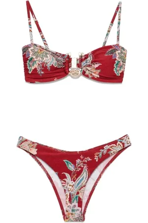 ZIMMERMANN Badkleding, Dames, Veelkleurig, XS, Knoop Trim Bikini