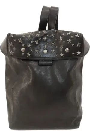 Jimmy Choo Pre-owned, Dames, Bruin, ONE Size, Leer, Tweedehands leren schoudertassen