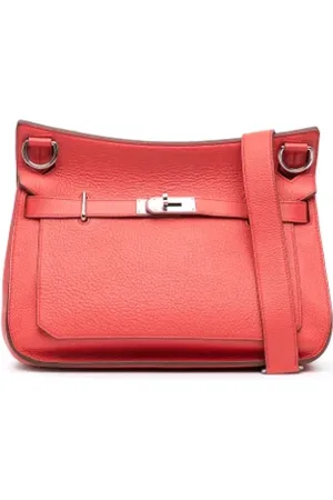 Hermès Pre-owned, Dames, Rood, ONE Size, Leer, Pre-owned Leather crossbody-bags