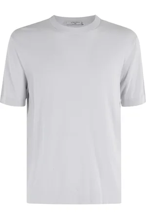 Circolo Truien, Heren, Grijs, L, Katoen, Zachte Ronde Hals Katoenen T-shirt