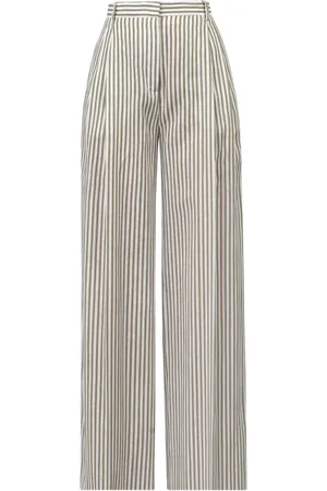 SEMICOUTURE Broeken, Dames, , XS, Linnen, Linnen Wijde Pijp Broek