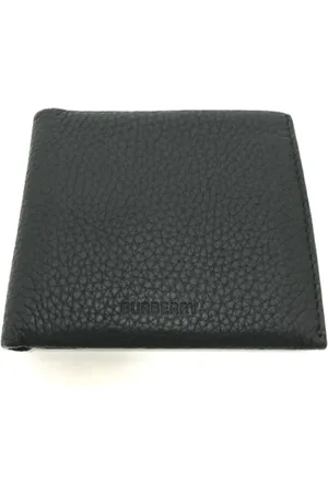 Burberry Pre-owned, Dames, Zwart, ONE Size, Leer, Tweedehands leren portemonnees
