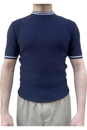 ELEVENTY Truien, Heren, Blauw, S, Crew-Neck Sweaters voor stijlvol comfort