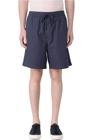 Woolrich Korte broeken, Heren, Blauw, M, Popline Short