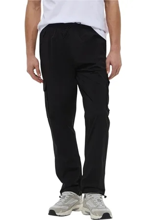 Karl Lagerfeld Broeken, Heren, Zwart, XL, Nylon, Cargo stijl broek met elastische taille