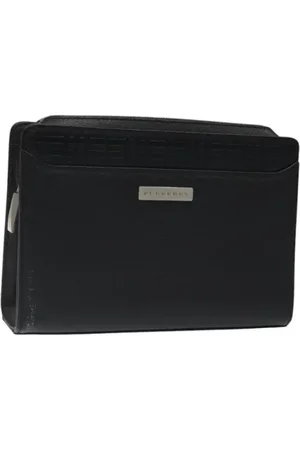 Burberry Pre-owned, Dames, Zwart, ONE Size, Leer, Pre-owned Leather clutches