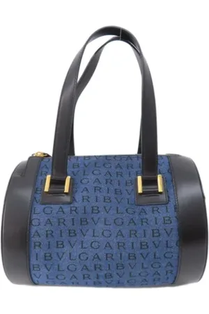 Bvlgari Pre-owned, Dames, Blauw, ONE Size, Pre-owned Fabric handbags